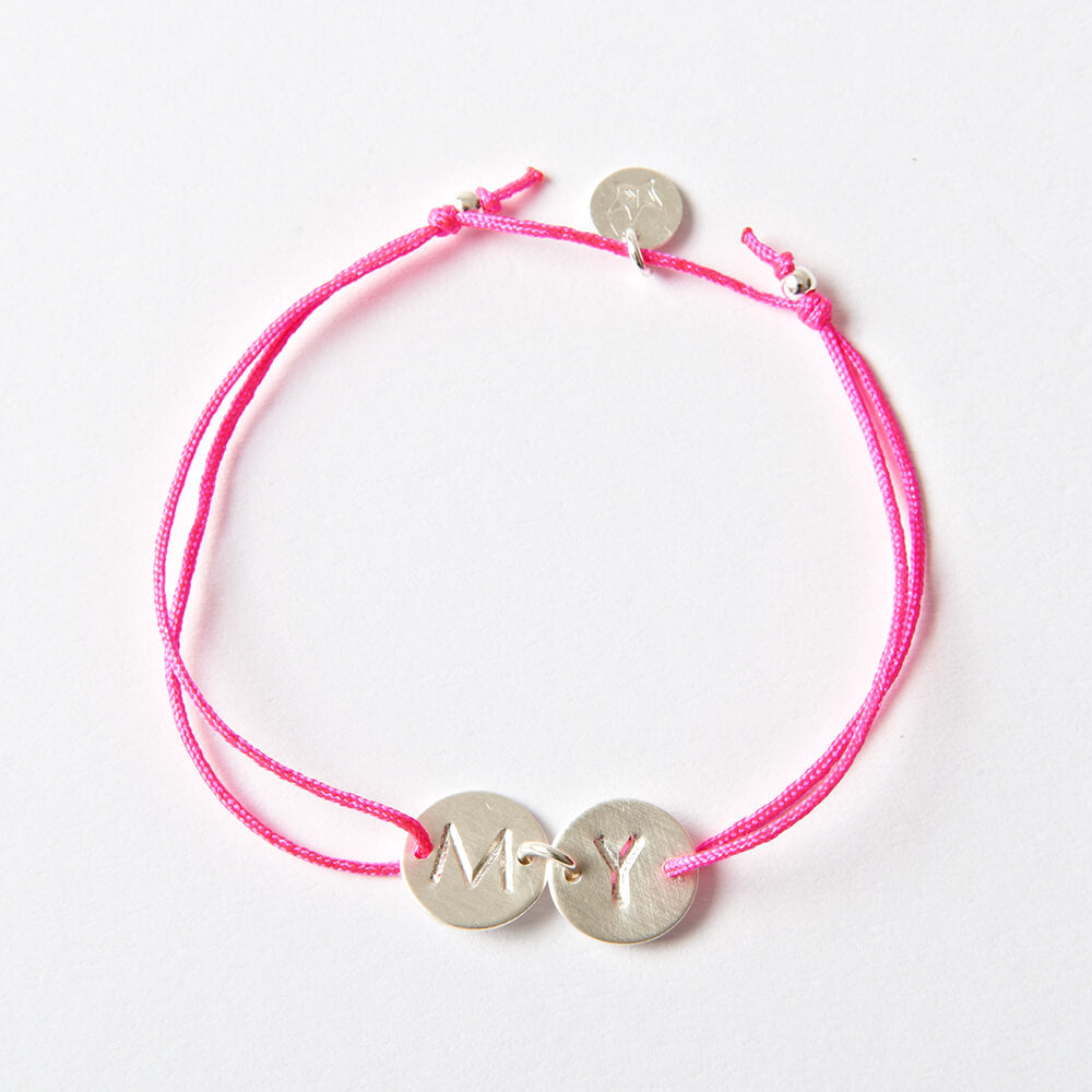 Kinder-Armband - Buchstabe (3-8 Jahre Silber)