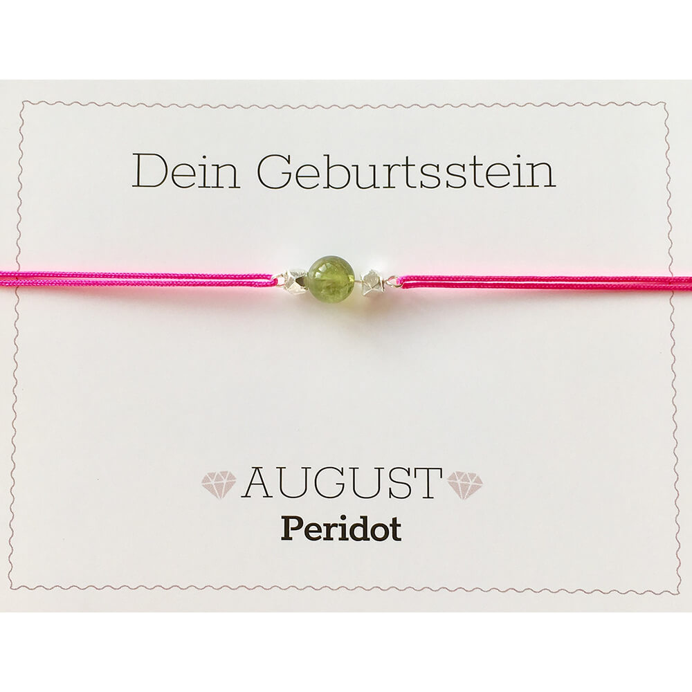 Geburtsstein Set Nylon August