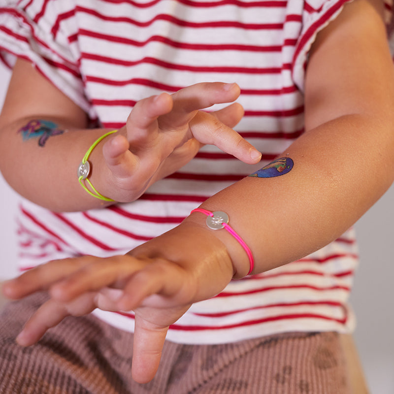 Kinder-Armband - Buchstabe (3-8 Jahre Rosé)