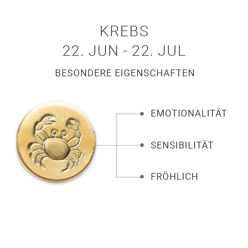 Sternzeichen-Set Krebs Armkette/Halskette