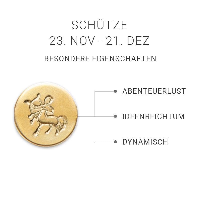 Sternzeichen-Set Schütze Armkette/Halskette