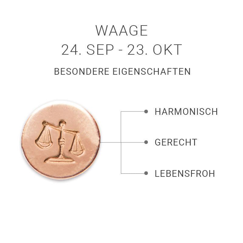 Sternzeichen-Armkette Waage