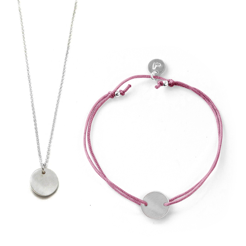 Sternzeichen-Set Stier Armband/Halskette 40 cm