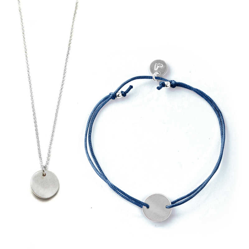 Sternzeichen-Set Widder Armband/Halskette 40 cm