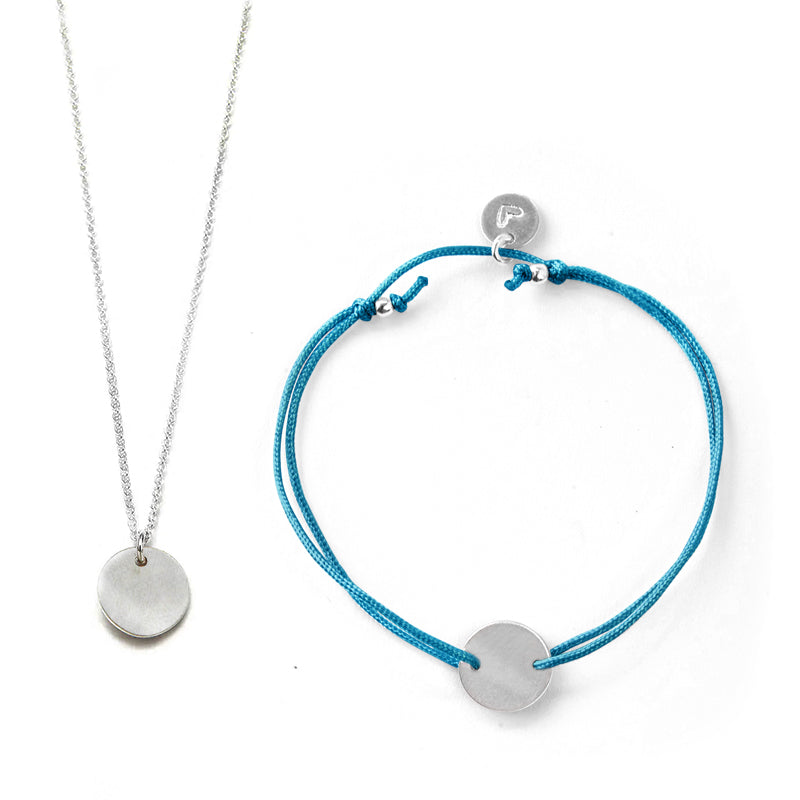 Sternzeichen-Set Jungfrau Armband/Halskette 40 cm