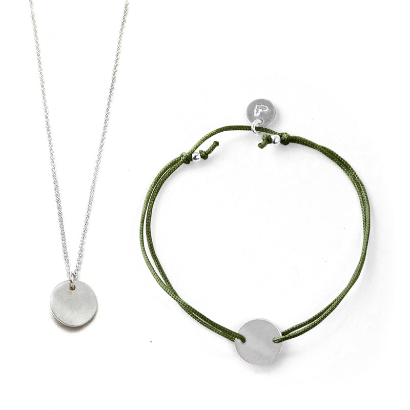Sternzeichen-Set Fische Armband/Halskette 40 cm