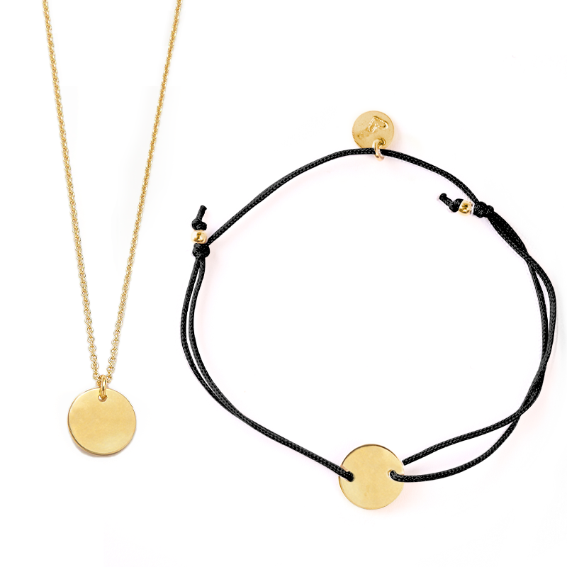 Sternzeichen-Set Jungfrau Armband/Halskette 40 cm