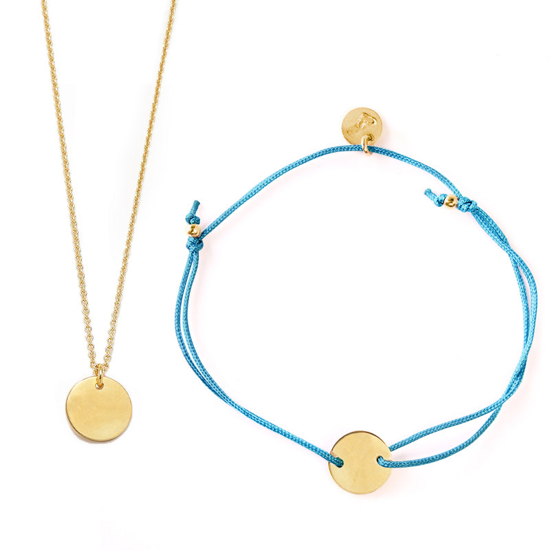Sternzeichen-Set Krebs Armband/Halskette 45 cm