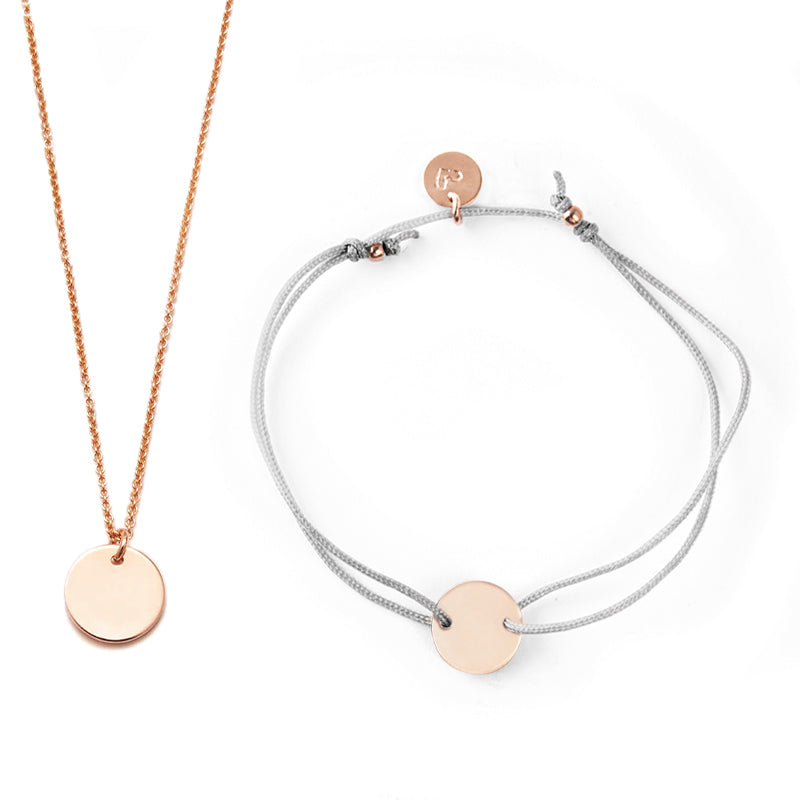 Sternzeichen-Set Zwillinge Armband/Halskette 40 cm