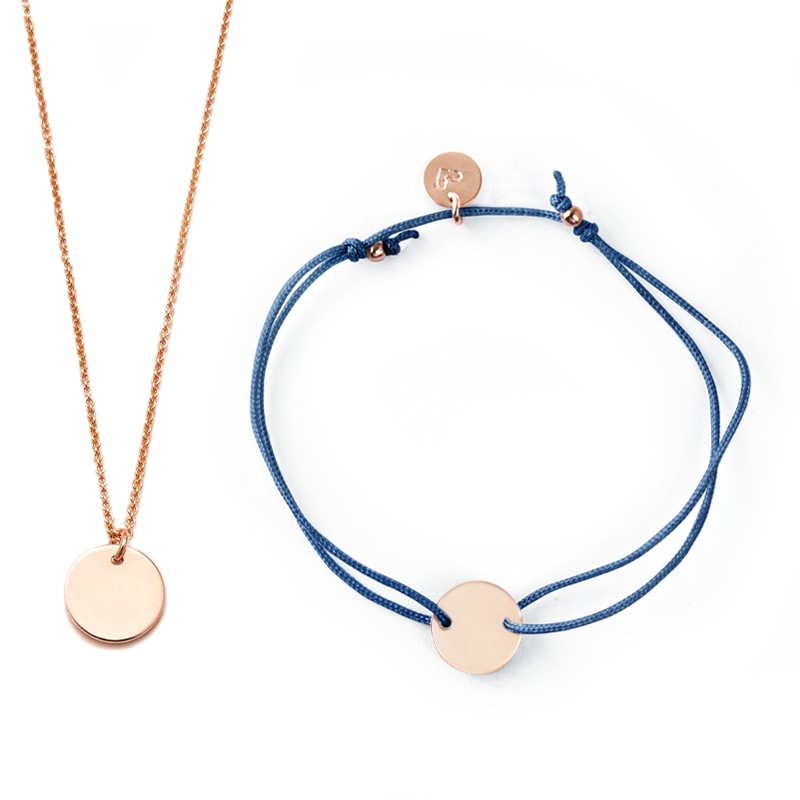 Sternzeichen-Set Jungfrau Armband/Halskette 40 cm
